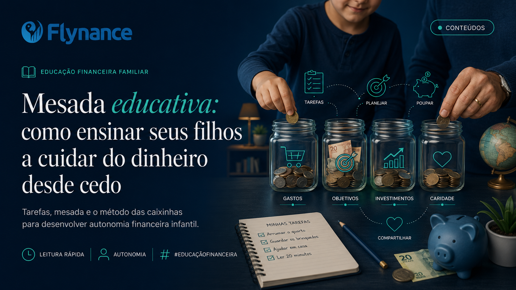 Mesada educativa: como ensinar seus filhos sobre dinheiro