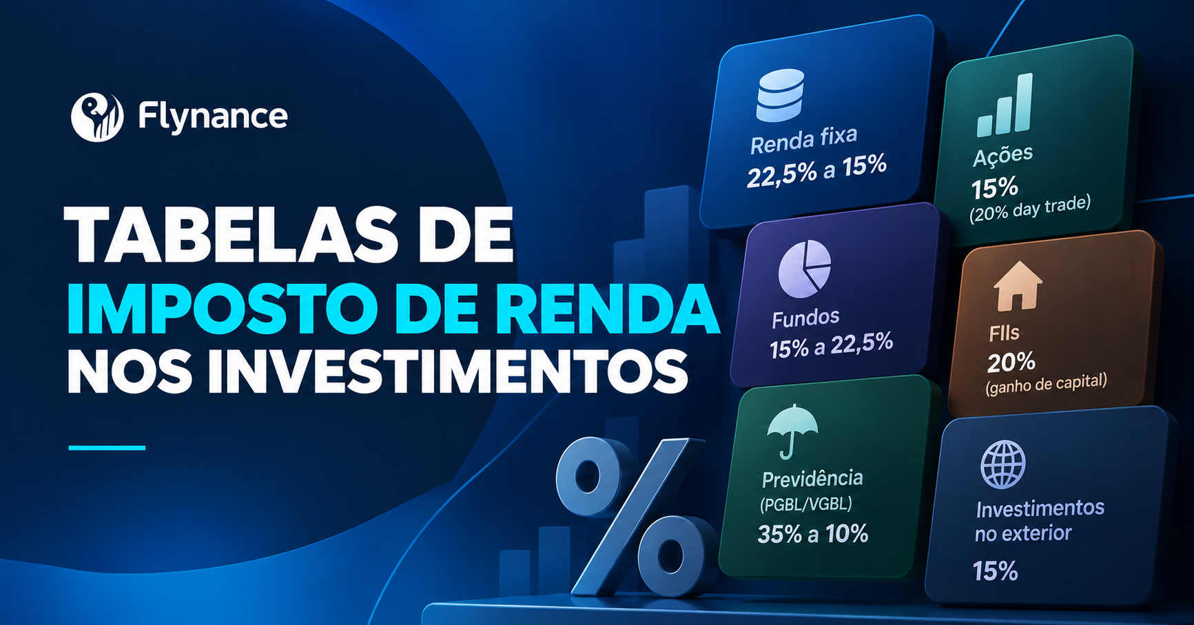 Tabelas de imposto de renda nos investimentos